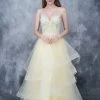 Formal Gowns Nina Canacci - 5121 Sweetheart Lace Beaded Ruffle Tier Gown