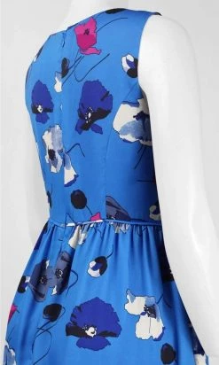 Cocktail Dresses Adrianna Papell - 11252420 Floral Printed Bateau A-line Dress