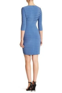 Cocktail Dresses Adrianna Papell - 13189310 Shutter Pleats Jersey Knit Sheath Dress 6 Cocktail Dresses Adrianna Papell - 13189310 Shutter Pleats Jersey Knit Sheath Dress