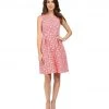 Adrianna Papell - 13262110 Split Neck Floral A-Line Dress Cocktail Dresses