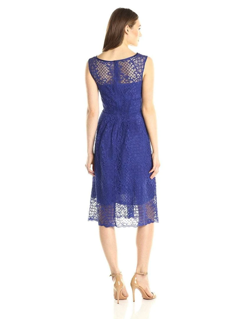 Adrianna Papell - 15250960 Bateau Neck Flare Lace Dress 4 Adrianna Papell - 15250960 Bateau Neck Flare Lace Dress