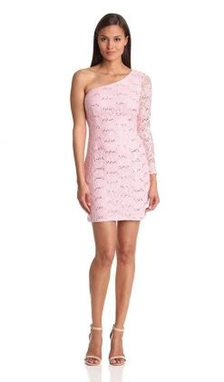 Adrianna Papell - 231M31460 Long Sleeve Asymmetrical Dress Cocktail Dresses