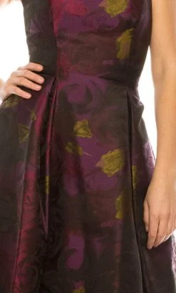 Adrianna Papell - 41887910 Floral Straight Tea Length Dress Cocktail Dresses 9 Adrianna Papell - 41887910 Floral Straight Tea Length Dress Cocktail Dresses