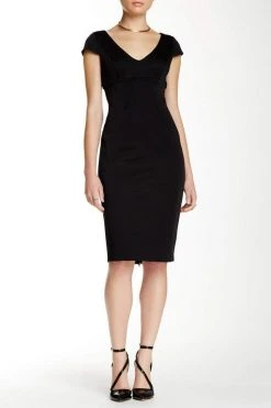 Adrianna Papell - 41910240 Cap Sleeve Ottoman Sheath Dress Cocktail Dresses