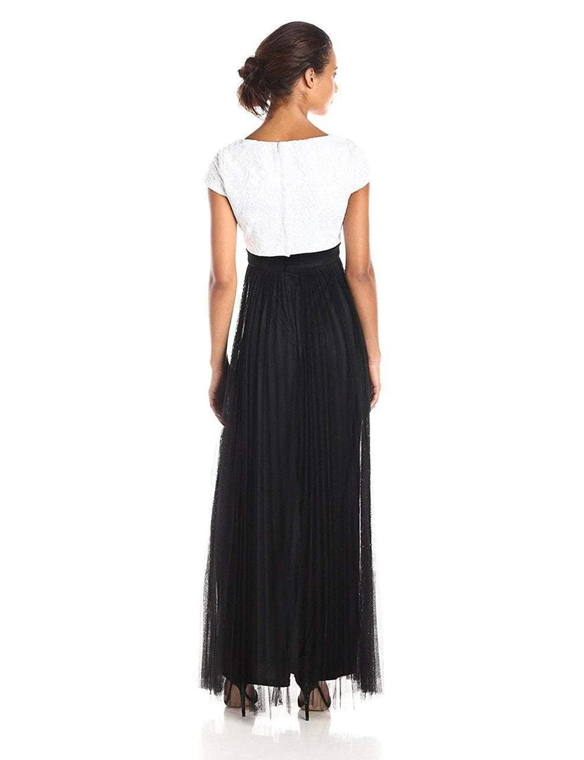 Adrianna Papell - 81907380 Floral Lace Pleated A Line Dress Formal Gowns 4 Adrianna Papell - 81907380 Floral Lace Pleated A Line Dress Formal Gowns