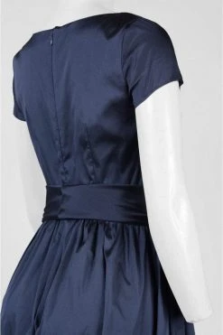 Cocktail Dresses Adrianna Papell - 81917430 Ruched Taffeta High-Low Gown