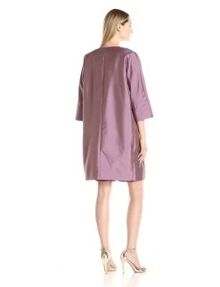 Adrianna Papell - 81920850 Embroidered Lace Sheath Dress With Topper Cocktail Dresses