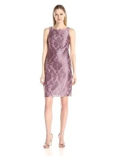 Adrianna Papell - 81920850 Embroidered Lace Sheath Dress With Topper Cocktail Dresses 11 Adrianna Papell - 81920850 Embroidered Lace Sheath Dress With Topper Cocktail Dresses