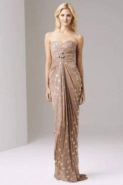 Adrianna Papell - 91869580 Bead Embellished Sweetheart Chiffon Dress Formal Gowns