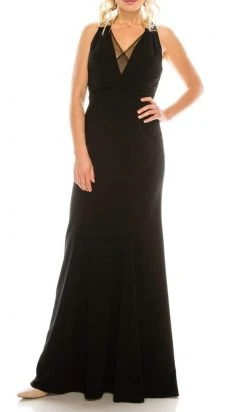 Formal Gowns Adrianna Papell - 91884490 V-Neck Long Dress