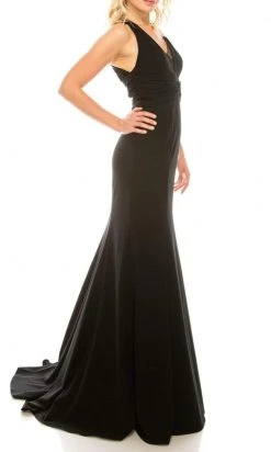 Formal Gowns Adrianna Papell - 91884490 V-Neck Long Dress
