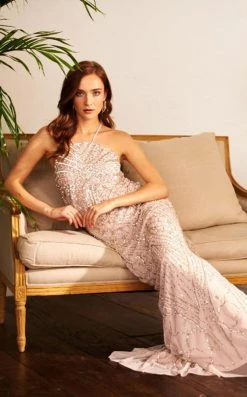 Formal Gowns Adrianna Papell - 91907930 Bedazzled Halter Blouson Sheath Dress 13 Formal Gowns Adrianna Papell - 91907930 Bedazzled Halter Blouson Sheath Dress