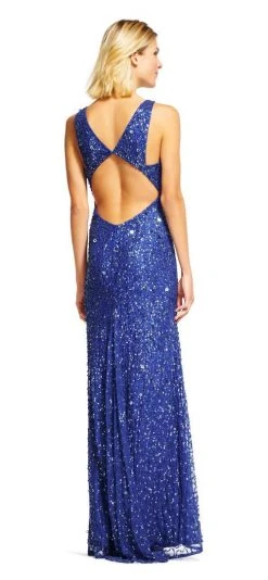 Adrianna Papell - 91920030 Sleeveless Cutout Embellished Gown Formal Gowns