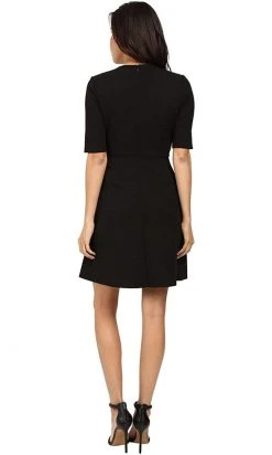 Adrianna Papell - AP1D100146 V-Neck Short Sleeve Dress 9 Adrianna Papell - AP1D100146 V-Neck Short Sleeve Dress