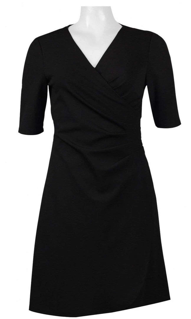 Adrianna Papell - AP1D100146 V-Neck Short Sleeve Dress 6 Adrianna Papell - AP1D100146 V-Neck Short Sleeve Dress