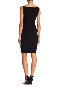 Cocktail Dresses Adrianna Papell - AP1D100506 Sleeveless Bateau Crepe Dress