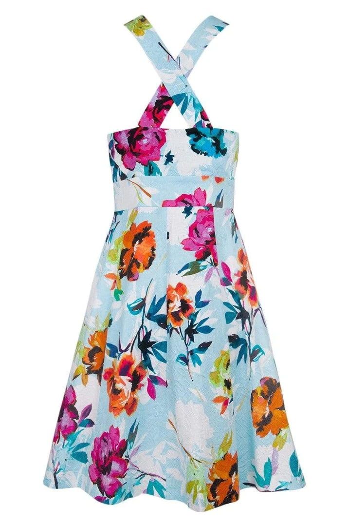 Adrianna Papell - AP1D100808 Floral Print Empire A-Line Dress 7 Adrianna Papell - AP1D100808 Floral Print Empire A-Line Dress