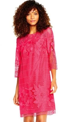 Cocktail Dresses Adrianna Papell - AP1D101153 Floral Embroidered Short Sheath Dress 7 Cocktail Dresses Adrianna Papell - AP1D101153 Floral Embroidered Short Sheath Dress