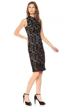 Adrianna Papell - AP1D101525 High Neck Floral Cocktail Dress Cocktail Dresses