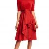 Adrianna Papell - AP1D101549 Bateau Jersey/Taffeta A-line Dress 2 Adrianna Papell - AP1D101549 Bateau Jersey/Taffeta A-line Dress