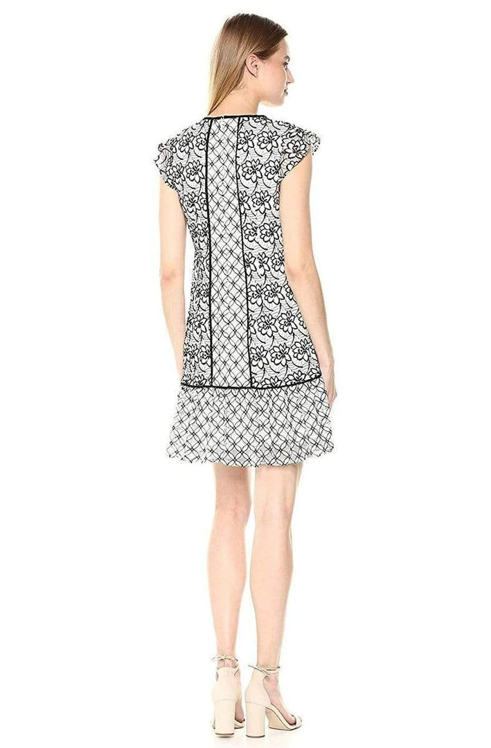Adrianna Papell - AP1D101943 Floral Lace Jewel Cocktail Dress Cocktail Dresses 4 Adrianna Papell - AP1D101943 Floral Lace Jewel Cocktail Dress Cocktail Dresses