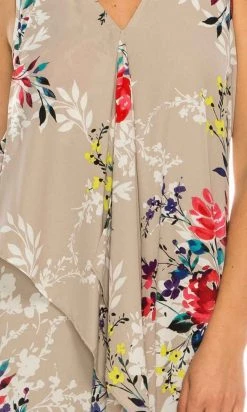 Adrianna Papell - AP1D102209 Floral High Low Dress Cocktail Dresses