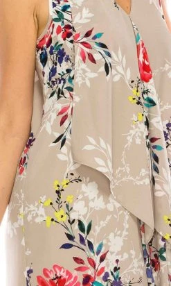 Adrianna Papell - AP1D102209 Floral High Low Dress Cocktail Dresses