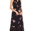 Formal Gowns Adrianna Papell - AP1D102546 Sleeveless Floral Print Chiffon Dress