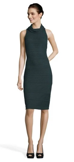 Cocktail Dresses Adrianna Papell - AP1D102617 Cowl High Neck Fitted Cocktail Dress
