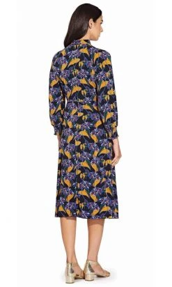 Adrianna Papell - AP1D103553 Long Sleeve Floral High Neck Dress Cocktail Dresses