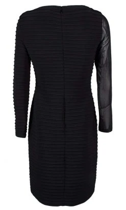 Adrianna Papell - AP1D103839 Long Sleeve Ribbed Fitted Dress 12 Adrianna Papell - AP1D103839 Long Sleeve Ribbed Fitted Dress