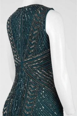 Cocktail Dresses Adrianna Papell - AP1E200188 Geometrically Sequined Dress 11 Cocktail Dresses Adrianna Papell - AP1E200188 Geometrically Sequined Dress