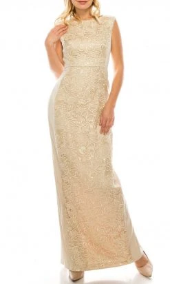 Adrianna Papell - AP1E200762 Embroidered Column Dress