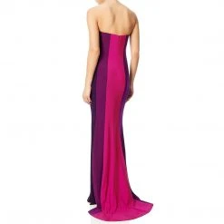 Formal Gowns Adrianna Papell - AP1E200919 Color Block Jersey Dress