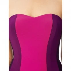 Formal Gowns Adrianna Papell - AP1E200919 Color Block Jersey Dress