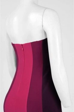 Formal Gowns Adrianna Papell - AP1E200919 Color Block Jersey Dress