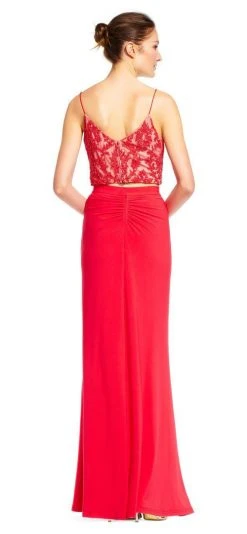 Adrianna Papell - AP1E201024 Two-Piece Beaded Sheath Gown Formal Gowns 7 Adrianna Papell - AP1E201024 Two-Piece Beaded Sheath Gown Formal Gowns