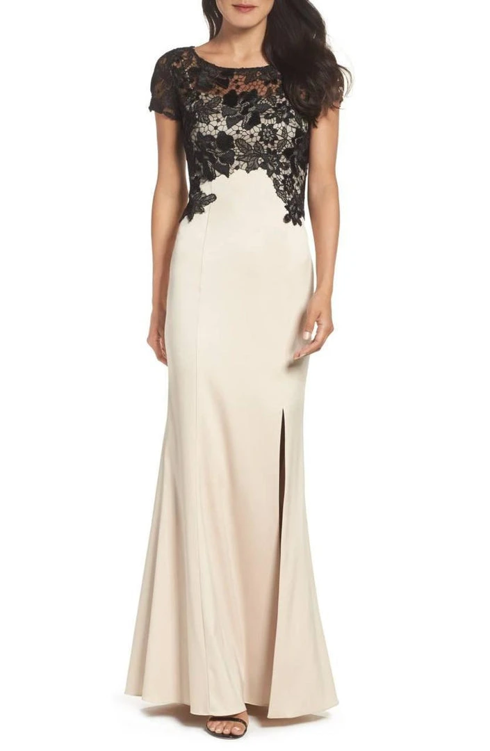 Adrianna Papell - AP1E201377 Floral Lace Sheath Dress Formal Gowns 3 Adrianna Papell - AP1E201377 Floral Lace Sheath Dress Formal Gowns