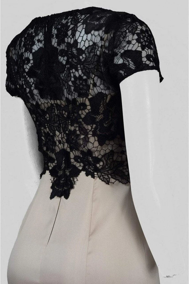 Adrianna Papell - AP1E201377 Floral Lace Sheath Dress Formal Gowns 5 Adrianna Papell - AP1E201377 Floral Lace Sheath Dress Formal Gowns