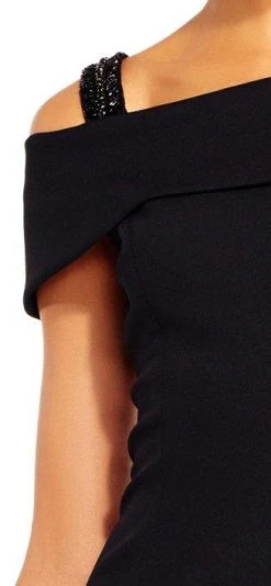 Adrianna Papell - AP1E201555 Embellished Off-shoulder Sheath Dress Cocktail Dresses 11 Adrianna Papell - AP1E201555 Embellished Off-shoulder Sheath Dress Cocktail Dresses