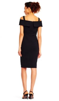 Adrianna Papell - AP1E201555 Embellished Off-shoulder Sheath Dress Cocktail Dresses 9 Adrianna Papell - AP1E201555 Embellished Off-shoulder Sheath Dress Cocktail Dresses