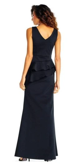 Adrianna Papell - AP1E202233 Sleeveless Layered Peplum Gown 9 Adrianna Papell - AP1E202233 Sleeveless Layered Peplum Gown