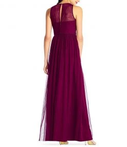 Adrianna Papell - AP1E203102 Filigree Beaded Embroidered Tulle Gown Formal Gowns