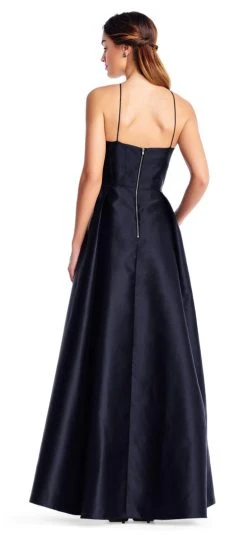 Adrianna Papell - AP1E203223 Seamed Halter A-Line Dress