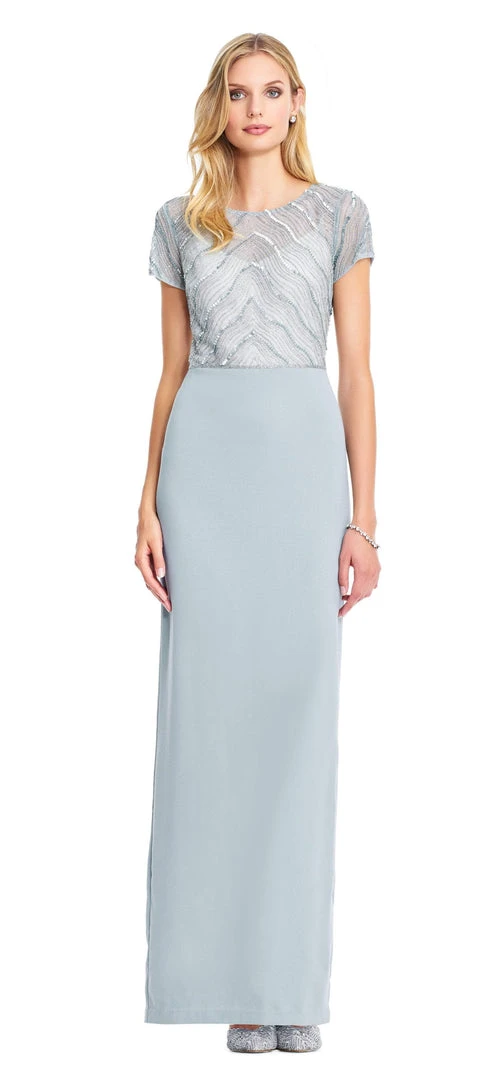 Formal Gowns Adrianna Papell - AP1E203629 Bead Embellished Jewel Evening Gown 3 Formal Gowns Adrianna Papell - AP1E203629 Bead Embellished Jewel Evening Gown