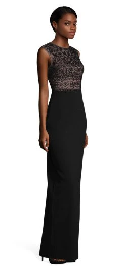 Formal Gowns Adrianna Papell - AP1E203663 Beaded Jewel Sheath Dress
