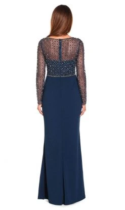 Adrianna Papell - AP1E203730 Embellished V-Neck Evening Gown Formal Gowns