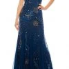 Formal Gowns Adrianna Papell - AP1E205597 V Neck Beaded Long Dress 2 Formal Gowns Adrianna Papell - AP1E205597 V Neck Beaded Long Dress