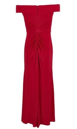 Adrianna Papell - AP1E206254 Pleated Off Shoulder Sheath Dress Formal Gowns