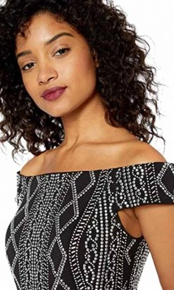 Adrianna Papell - AP1E206601 Embellished Off Shoulder Jumpsuit Plus Size Dresses